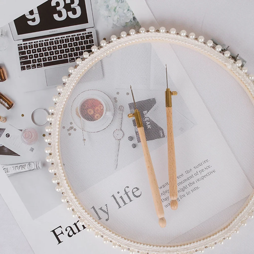 

Embroidery Punch Needle Set 3 Replacement Parts Anti Skid H Portable DIY Tool Kids Adults Reusable Durable Sewing Clothing