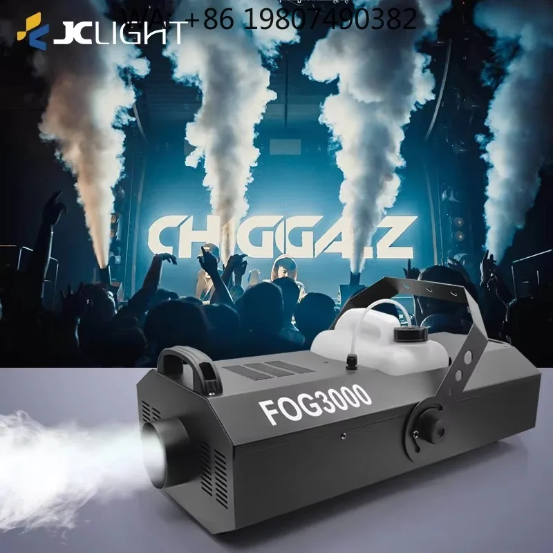 3000W High Density DMX Smoke  Heavy Output Fog Generator for Wedding Disco DJ Festival Stage Atmosphere Equipment