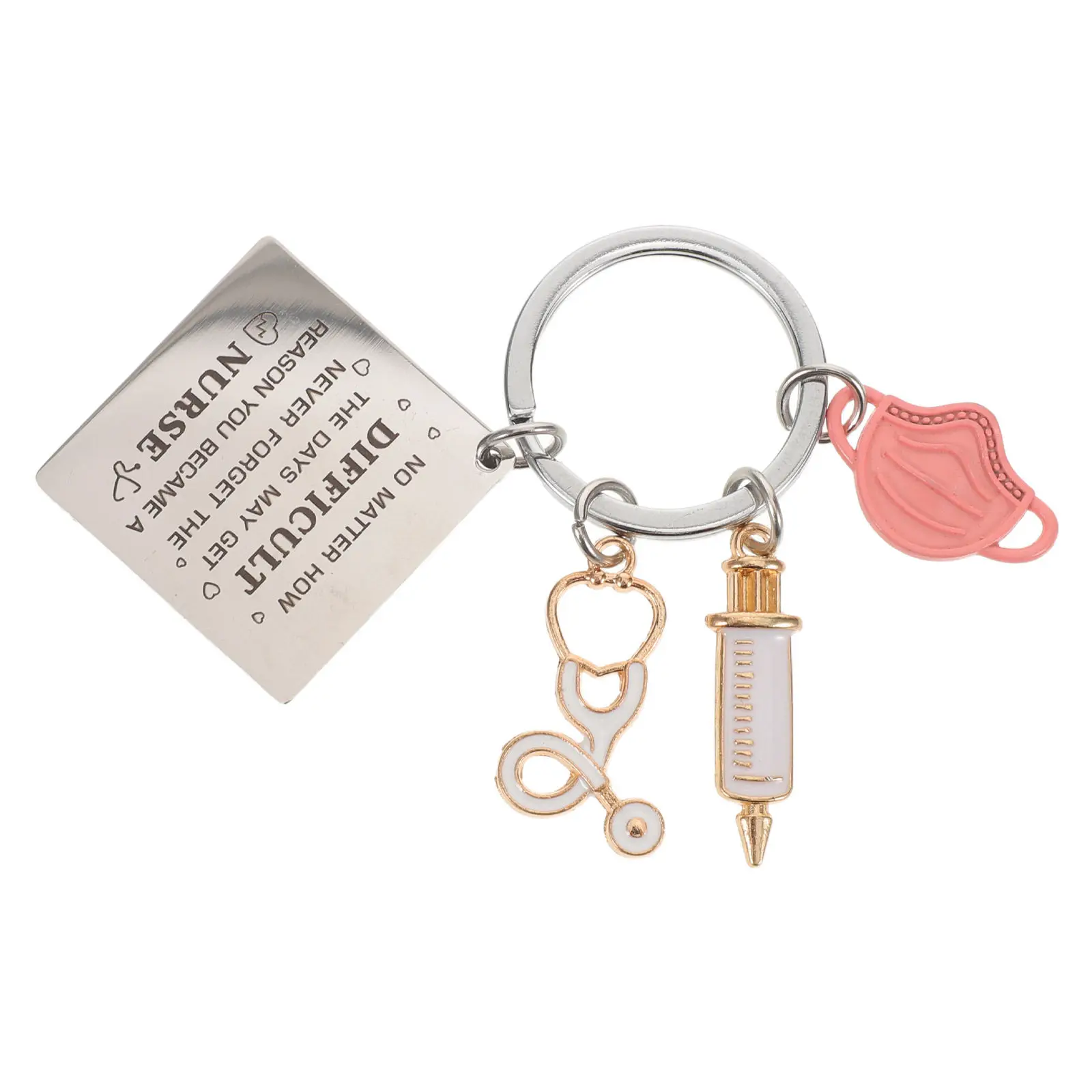 Appreciation Keychain For Car Key Keychain Nurse Graduation Stethoscope Charm Nursing Present Birthday Assistant