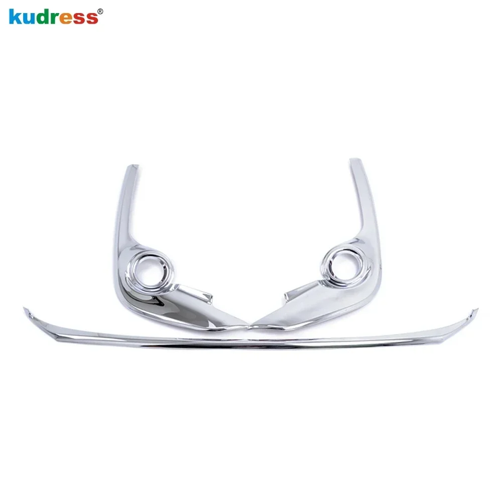 For Toyota Sienta 2016 2017 2nd Ge XP170 Chrome Front Bumper Cover Trim Front Foglight Fog Light Lamp Frame Trim Car Accessories