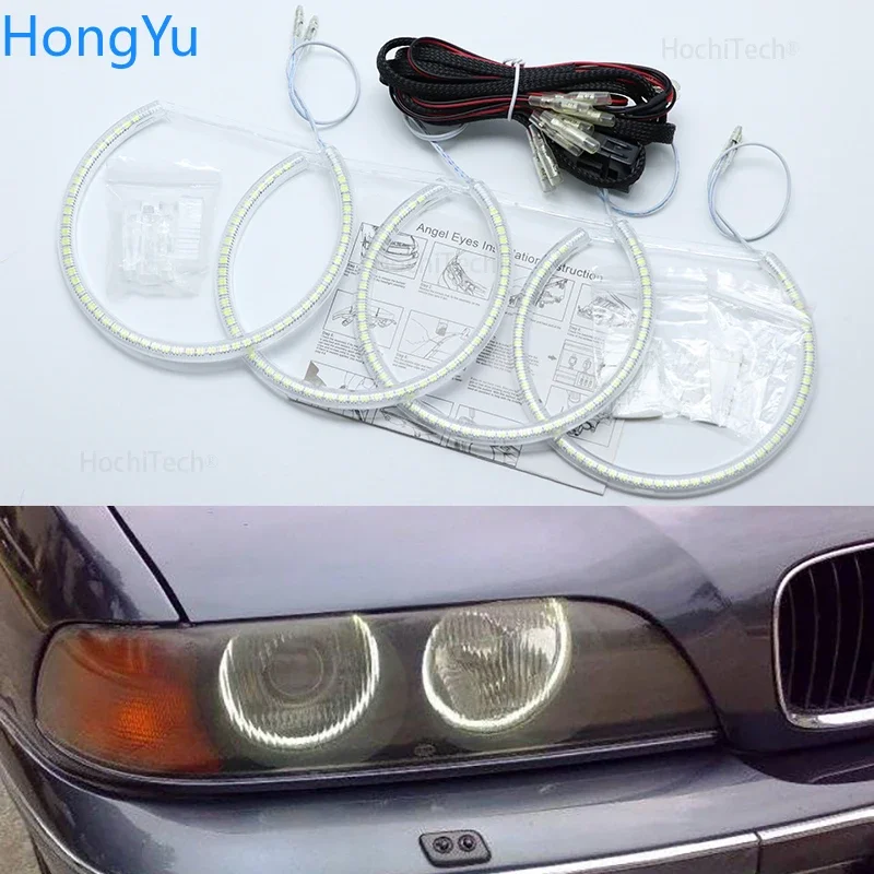 

Ультра яркая подсветка Smd Led Angel Eyes комплект кольцо для BMW 1995-2000 E39 5 серии предварительно фейслифт отлично 1996 1997 1998