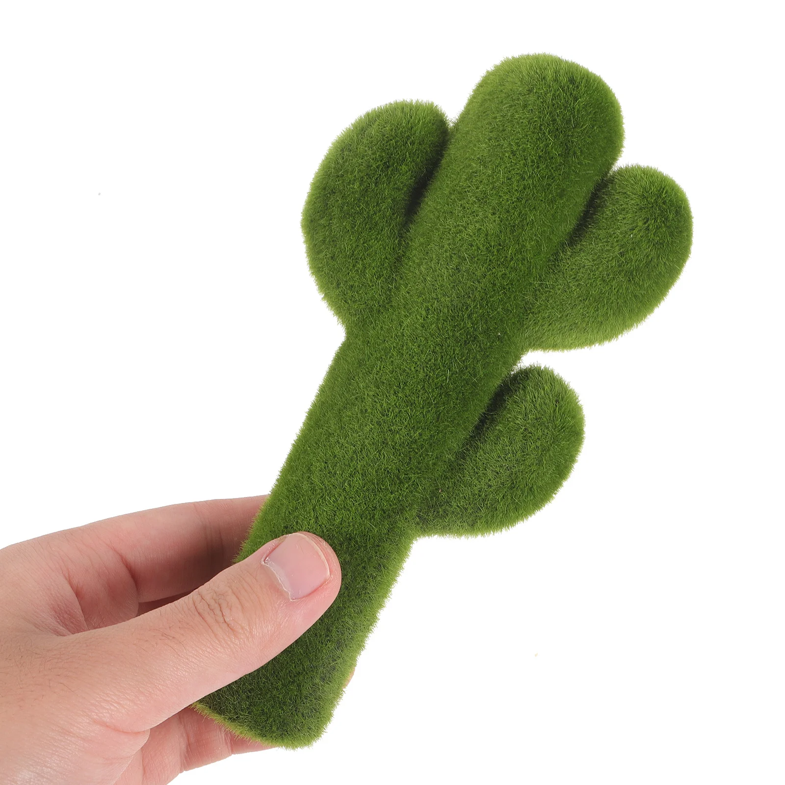 

Artificial Moss Cactus Decoration Exquisite Details Realistic DIY Showcase Home Decor Lightweight Durable Easy Carry Gift