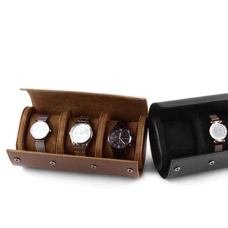 Watch Portable Storage Box Mechanical Watch High-end Leather Multifunctional Portable Travel Anti-drop Simple Watch Bag