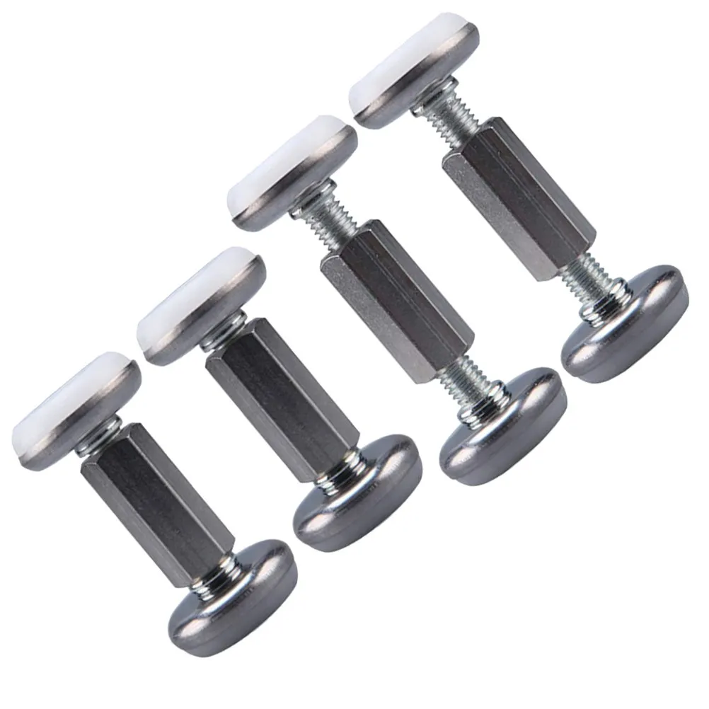 Adjustable Bed Stabilizers for Renters to Keep Bed Stable, 4 Pcs, Stainless Steel and Alloy, Silver, No-Drill Wall Supports