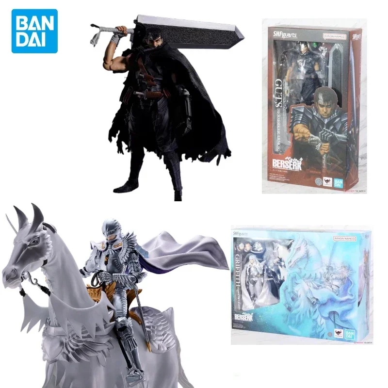 En Stock Original Bandai S.H.Figuarts genuino Berserk Guts Griffith Anime figura de acción modelo adornos coleccionables juguetes regalos