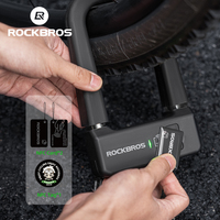 ROCKBROS Bicycle Smart Lock NFC Aluminum Alloy High Strength Waterproof Anti-theft Safety U-Shape Lock E-bike Motorcycle Lock