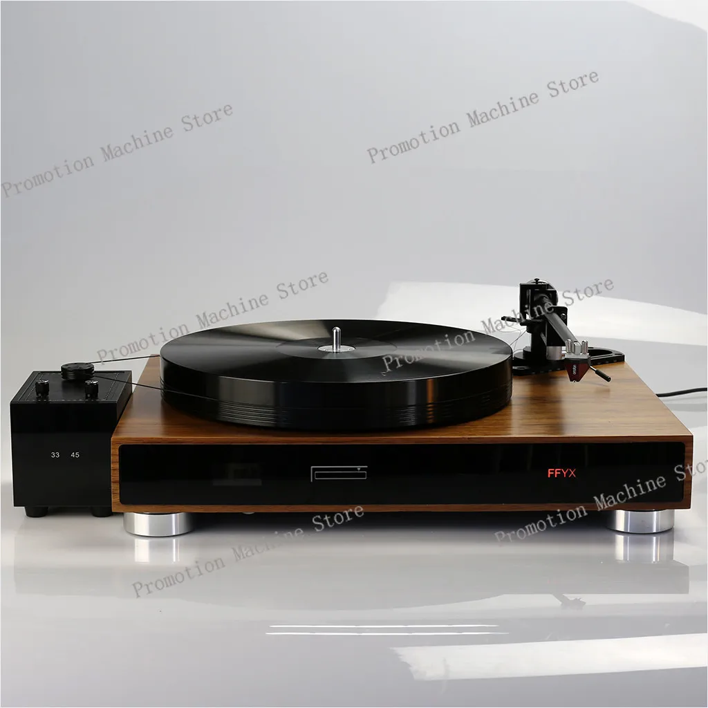 

HiFi T1805 LP Vinyl Turntable Player 3 Kinds Tonearm Tone Arm Walnut Vineer Turntable Base Without Cartridge