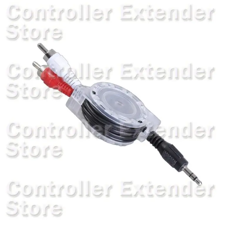 N84B 3.5 mm a 2RCA Cable telescópico 3.5 mm Macho a 2RCA Male Splitter Adaptador Cable estéreo para tableta Teleatros del