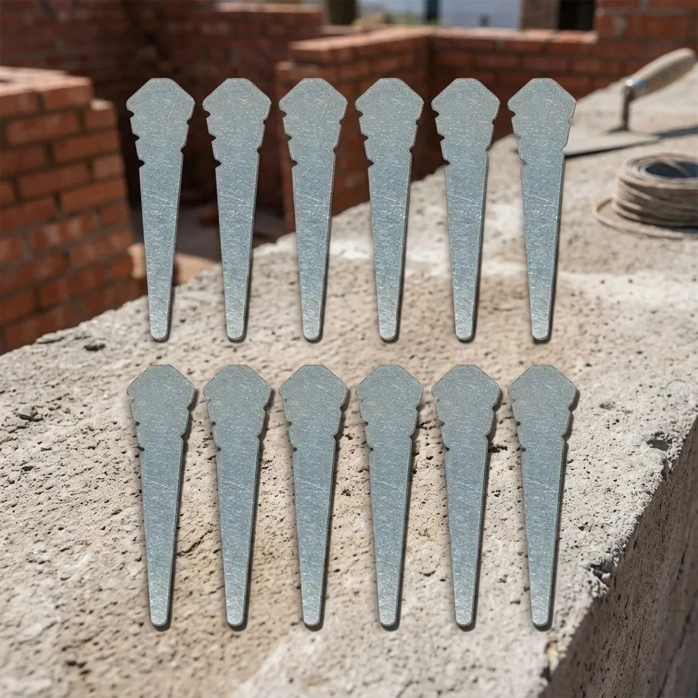 12 Pack Brick Masonry Line Pins Designed for Fast and Reliable Wall Alignment During Red Brick Laying Operations