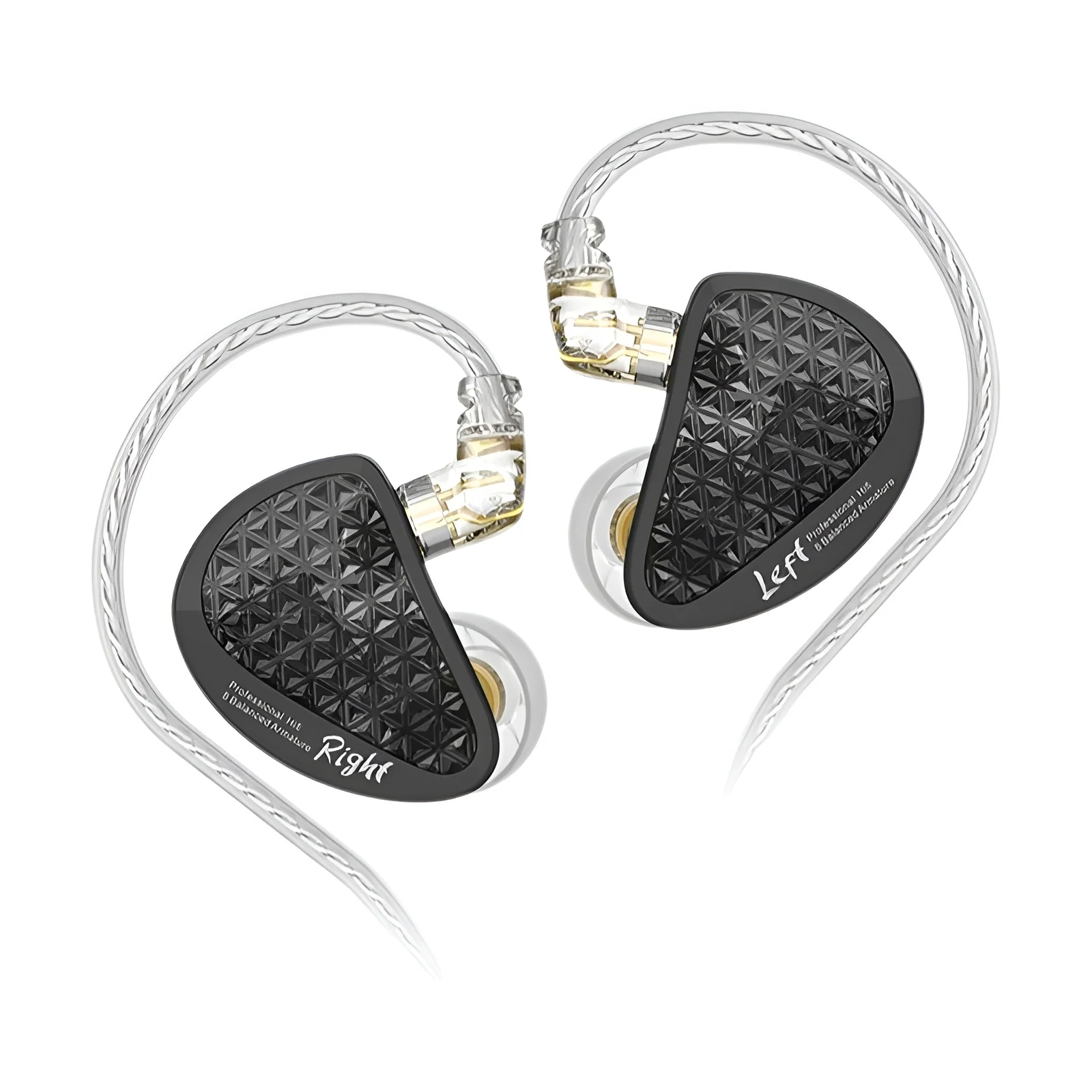 Kz as16 pro fones de ouvido intra-auriculares com fio 16ba armadura balanceada alta fidelidade monitor baixo fones com cancelamento ruído esporte fone