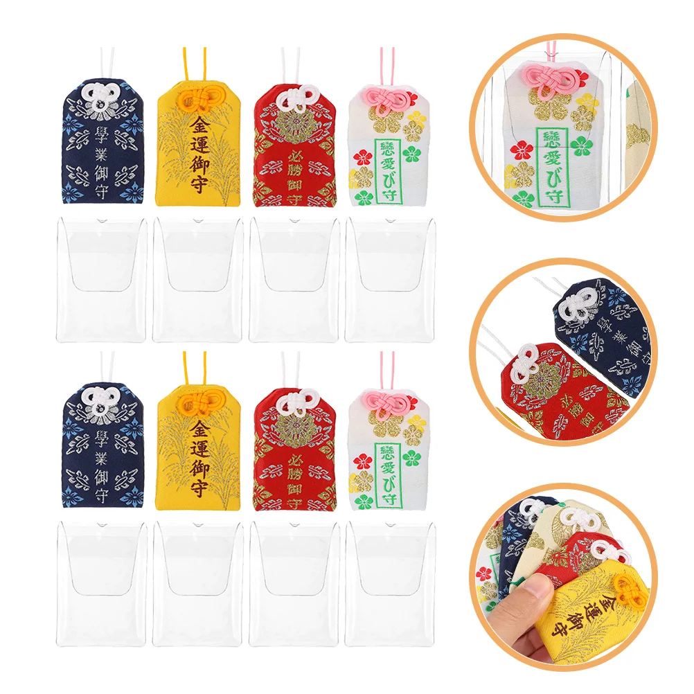 8 PCS Blessing Bag Holder Omamori Sachet Delicate Amulet Japanese Style Bags Charm Travel