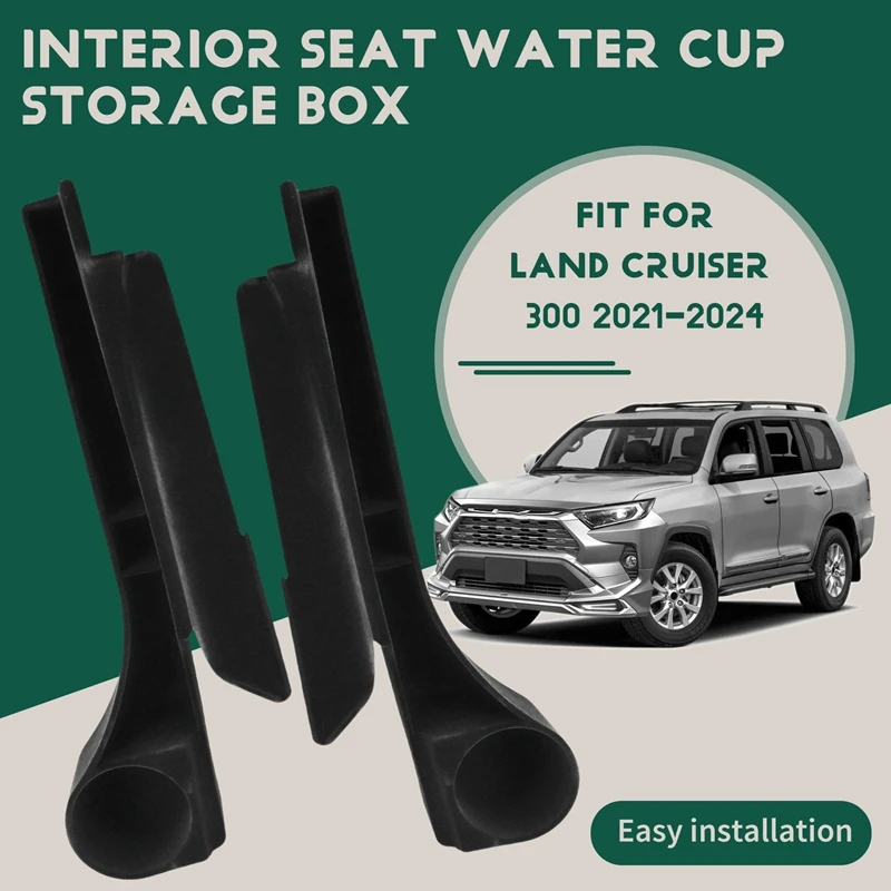 

For Toyota Land Cruiser 300 LC300 2021-2024 Upgraded Water Cup Storage Box Interior Seat Modification Parts LHD