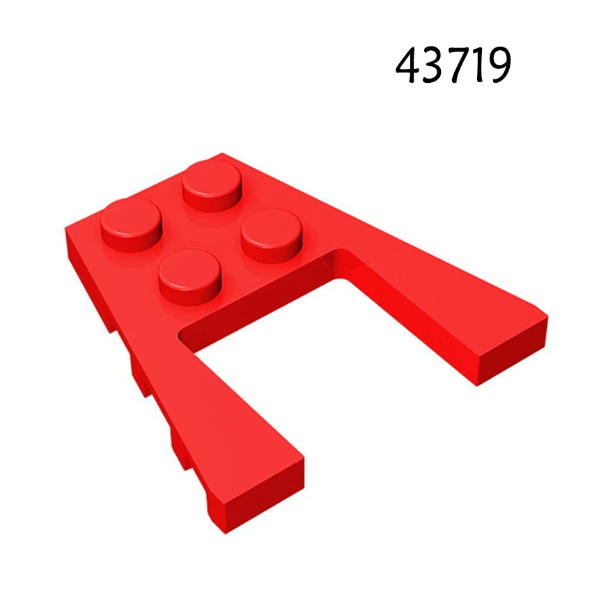 

Aquaryta 15/30pcs MOC Parts 41822 Wedge Plate 4x4 Cutout Bricks DIY Building Block Particle Children Toy Compatible with 43719