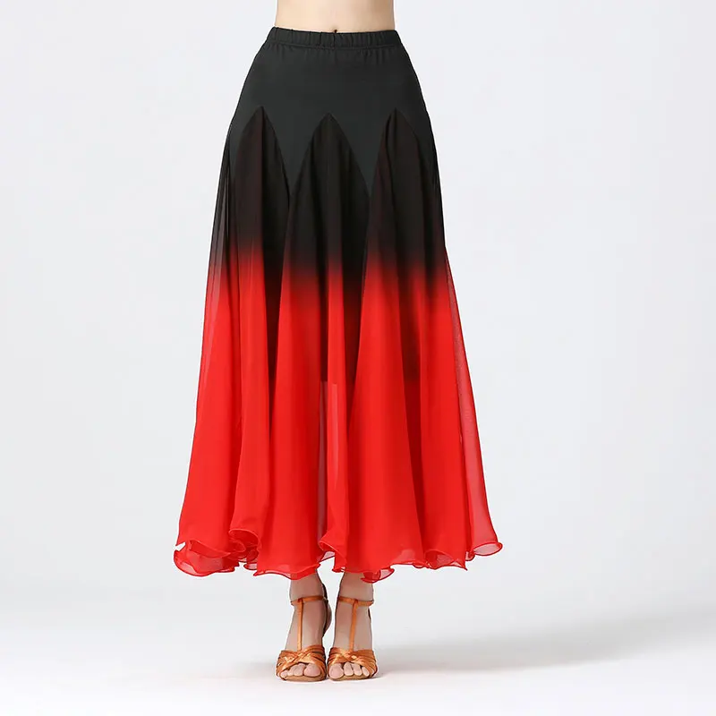 New Style Women Modern Dance Skirt Waltz Performance Spanish Dance Clothing Ballroom Flamenco Skirt Women Stage Dancing Wear