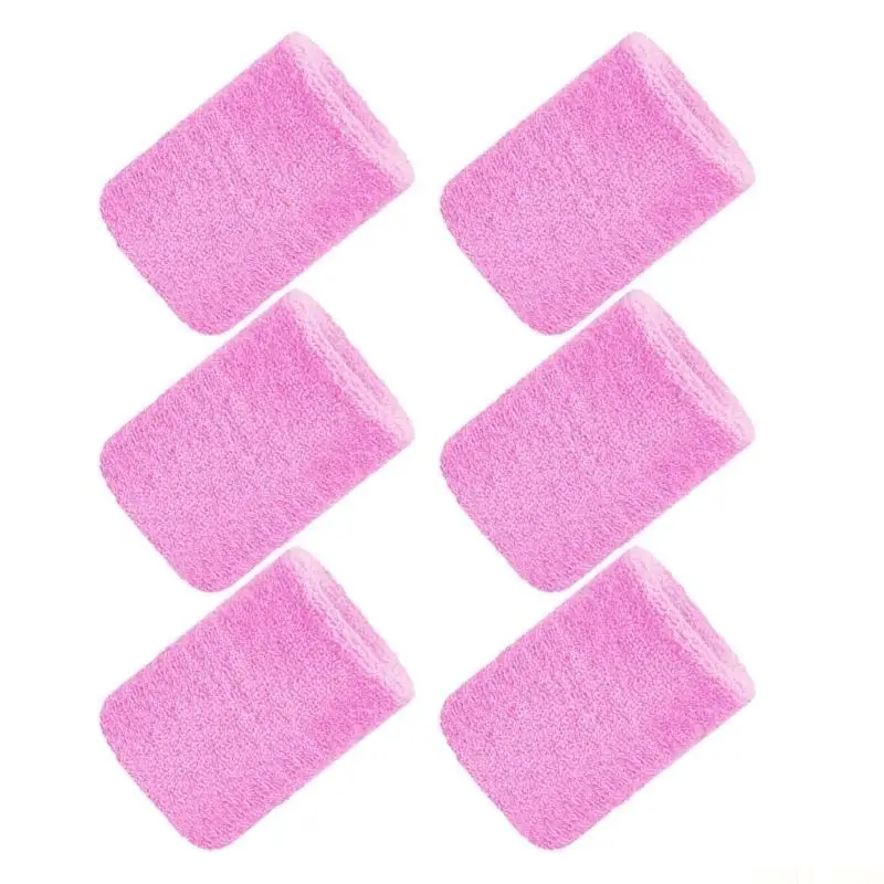 U2JB 6 Pcs Sports Wristbands Wrist Sweatbands Absorbent Sweatbands for Basketball