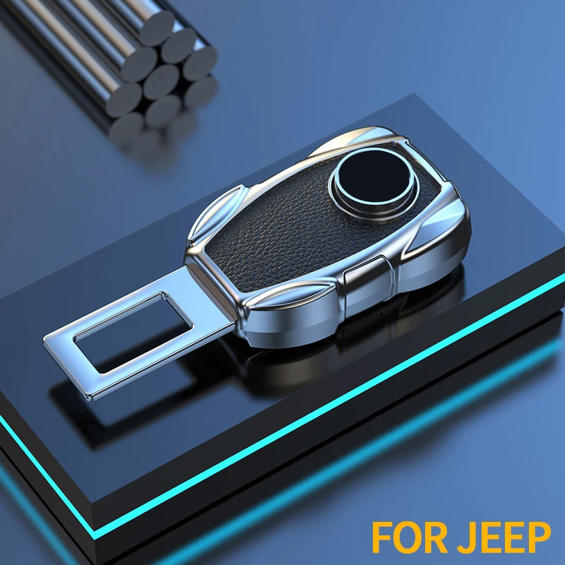 For Jeep Grand Cherokee Wrangler 4xe Rubicon Commander Compass Universal Car Seat Belt Extender Car Seat Belt Metal Accessories