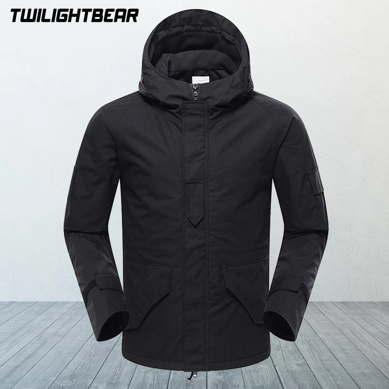 

G8 Waterproof Men's Jacket Winter Thicken Hooded Windproof Camouflage Fleece Jacket Men Clothing Warm Tactical Coats A3FG8