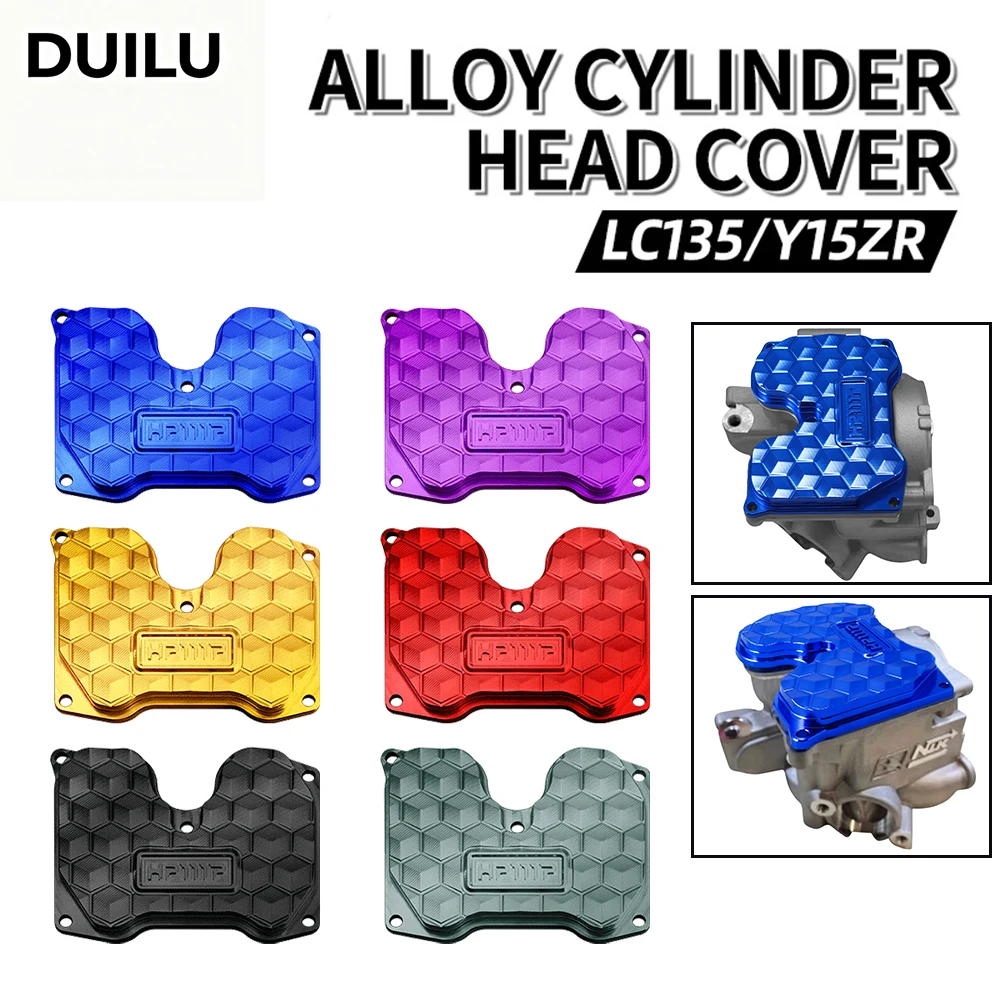 

DUILU Motorcycle Engine CNC Cylinder Head Cover Cylinder Head Valve Cover Suitable For Yamaha Y15 V1 V2 LC135 FZ150