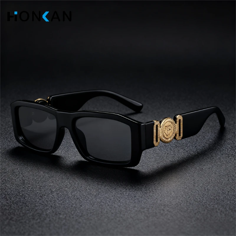 

Fashion Square Sunglasses Woman Brand Design Small Frame Sun Glasses Tiger PatternFemale Retro Vintage Men UV400 Eyeglasses