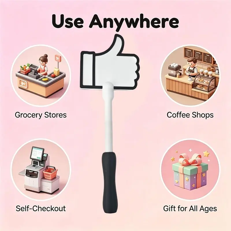 2026 New Thumb Tap-To-Pay 3D-Printed Wand Contactless Card Holder Funny Payment Tool For Self Checkout Daily Shopping