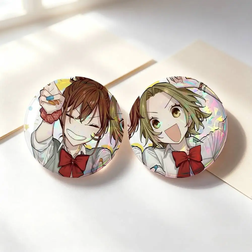 Horimiya Anime Badges Button Round Creative Pin Brooch Badge Bag Decor Accessories Fans Collect Friends Gifts