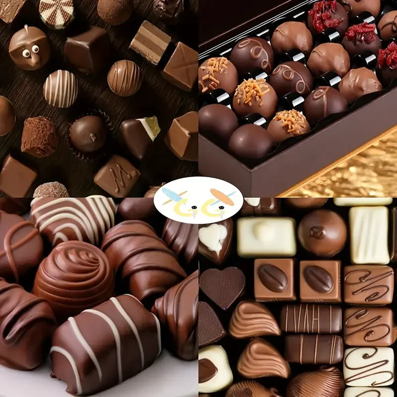 1pcs 30 Cavity Chocolate Bar Mold Large Capacity 3D Silicone Candy Pastry Baking Tools Multiple Shapes Chocolate DIY Baking Mold