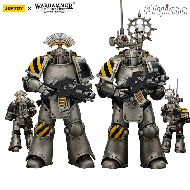 [AUF LAGER] JOY TOY Warhammer 40K 1/18 Actionfigur Iron Warriors MKIII Taktischer Sergeant 2 Stück Anime Militärmodell
