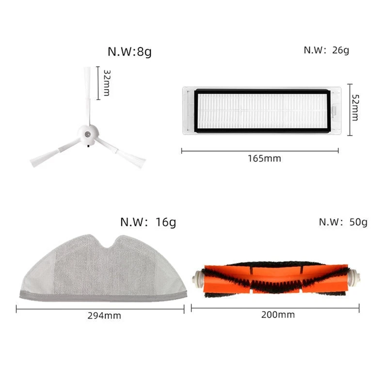 فرشاة رئيسية تحل محل شاومي MI روبوت فراغ 2 Roborock S50 S51 مكنسة كهربائية أجزاء الملحقات