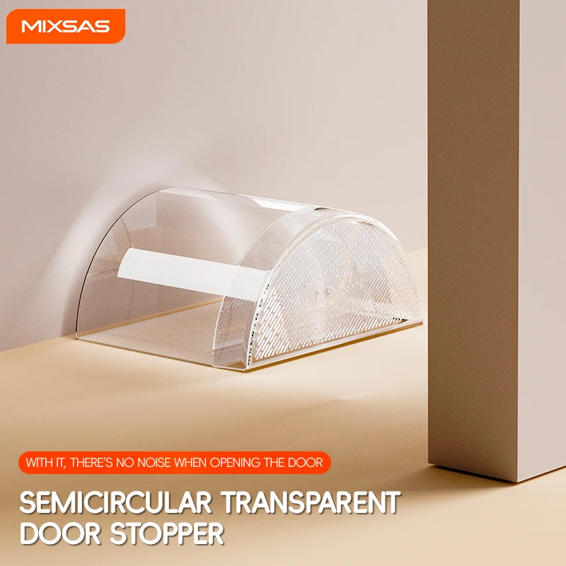 

MIXSAS 1-5 шт. прозрачный дверной стопор, акриловая самоклеящаяся мебельная дверная ручка, буфер для защиты стен, дома, гостиной, пола