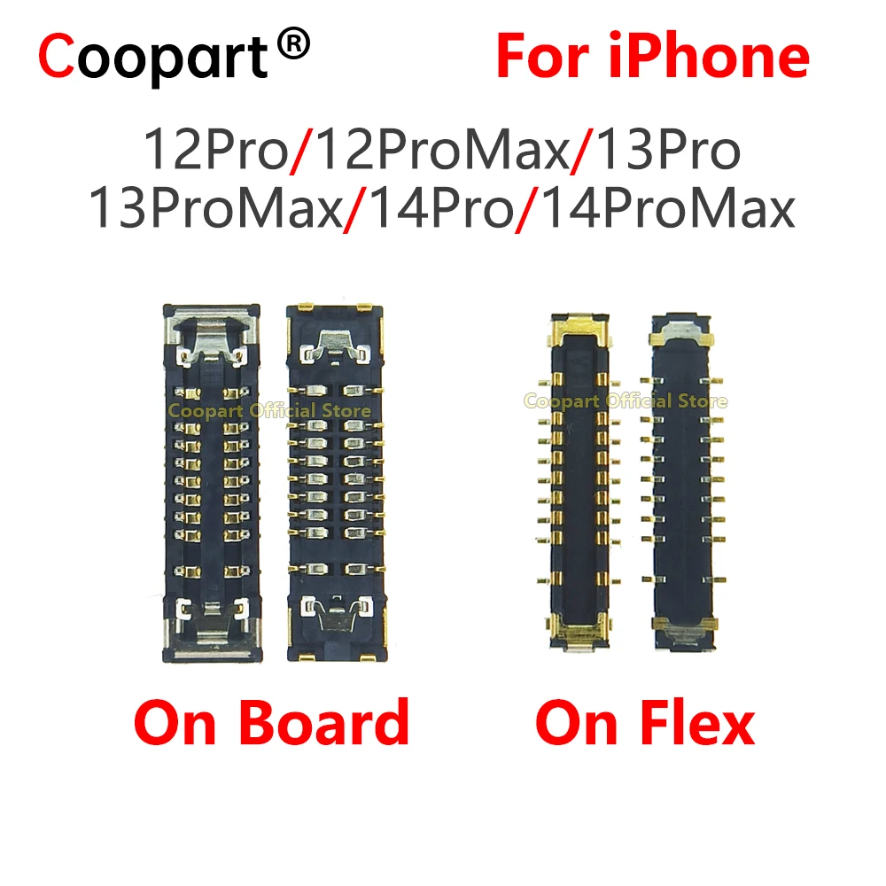 For iPhone 12Pro 13Pro 14Pro 12ProMax 13ProMax 14ProMax Lidar Cable Flex Connection Socket Plug Jack FPC On Board 18Pin