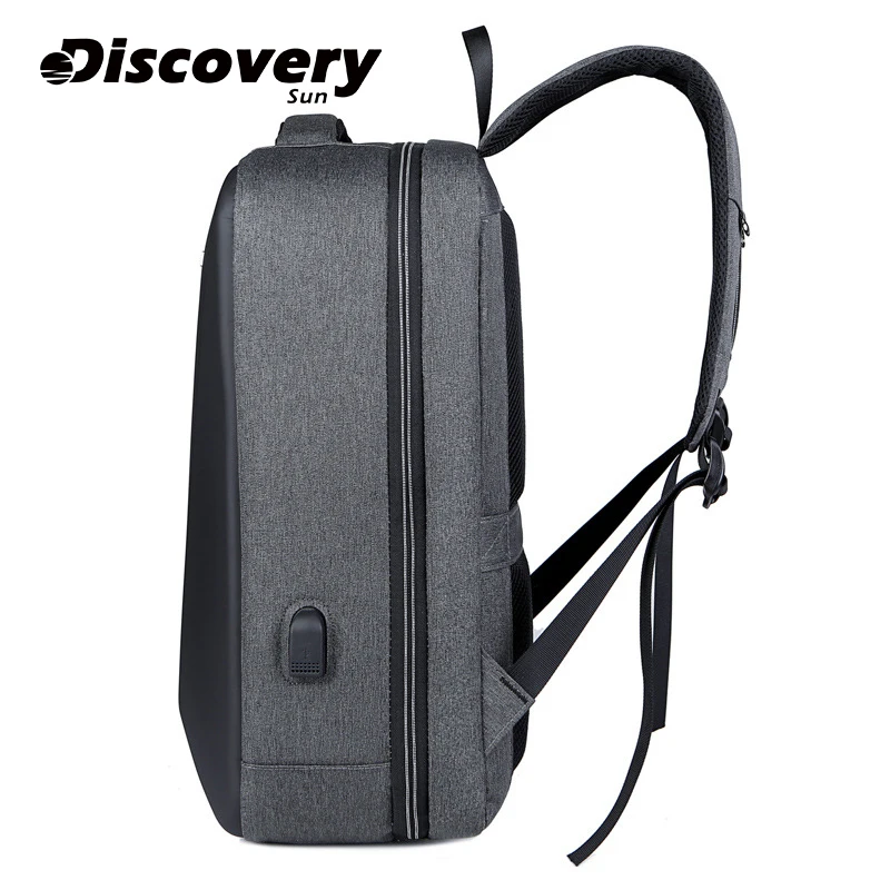 Discovery-Sun Men\'s Backpack Laptop Backpack Business Waterproof Travel Bag Large Capacity USB Charging Bag Stolen Lock Backpack