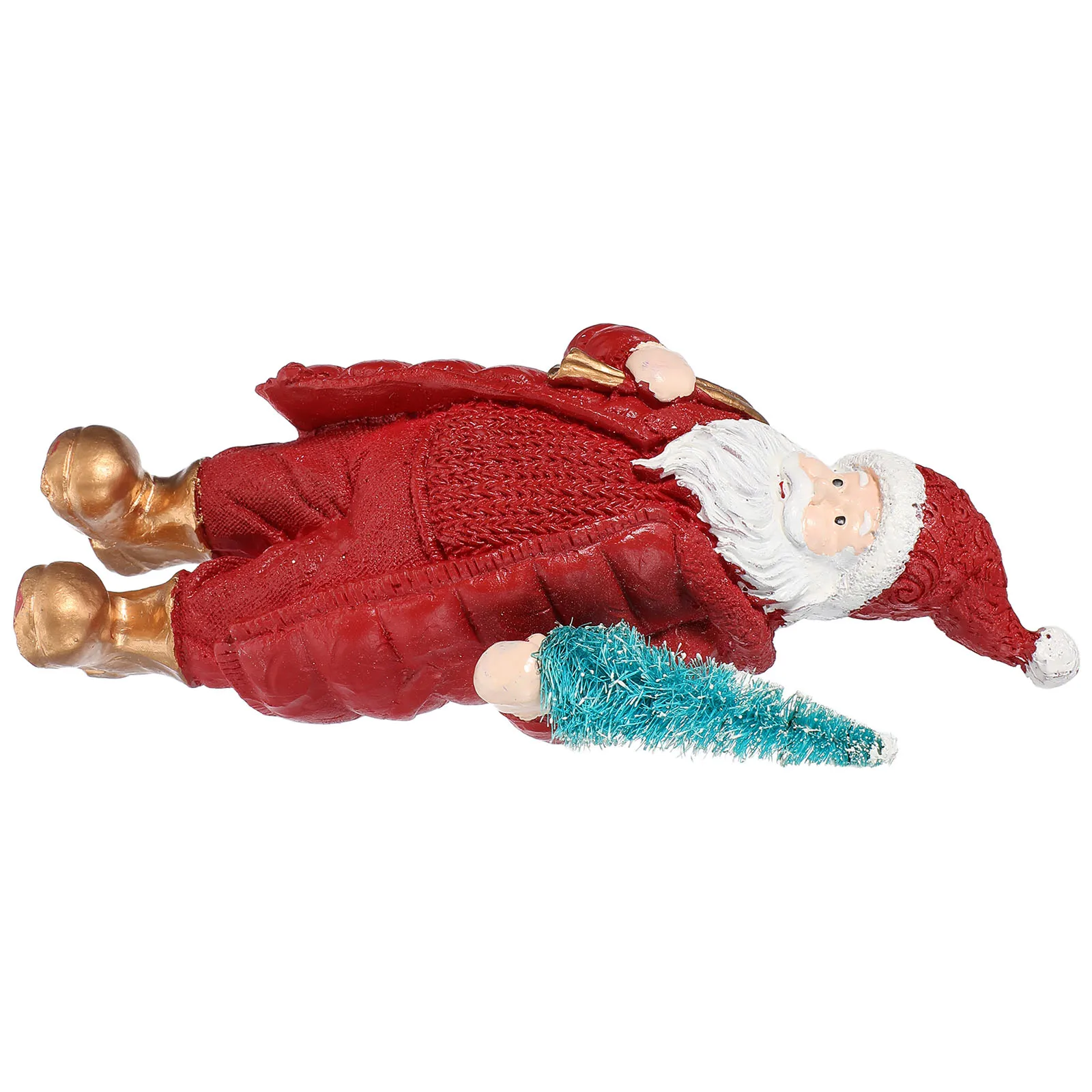 

Santa Claus Ornament Xmas Decors Christmas Decorations Party Ornaments Resin Table Centerpiece
