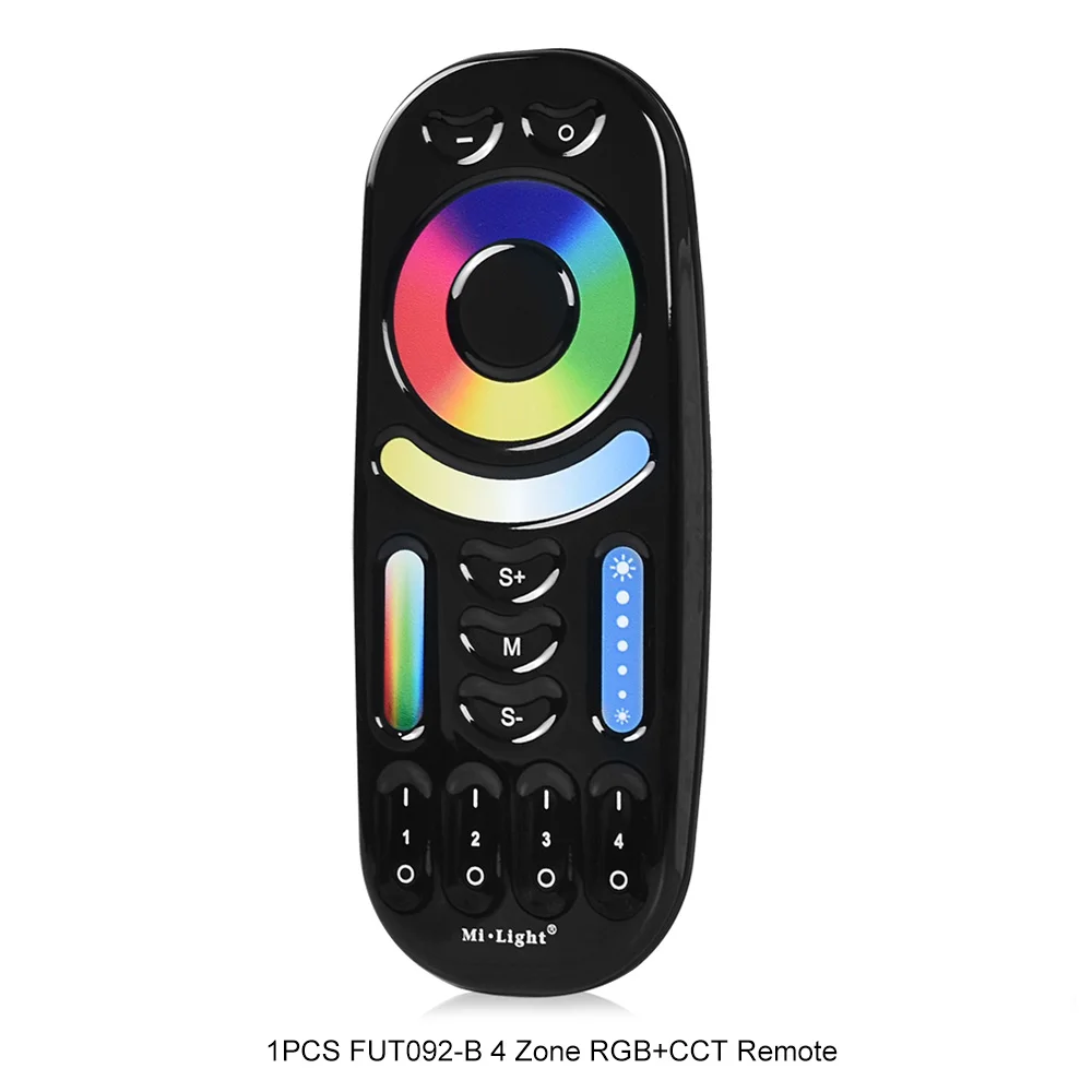 Miboxer Black RGB CCT/RGBW/Single Color Touch Dimming Remote Controller Fo LED Lamp Contoller FUT087 FUT089 FUT096 FUT092