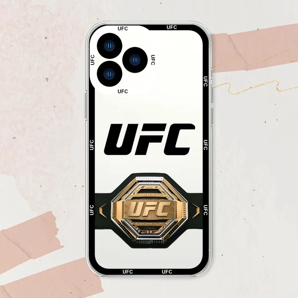 Sports U-Ultimate F-Fighting C-Championship Phone Case For iphone 11 12 13 14 15 Mini Plus Pro Max Transparent Shell