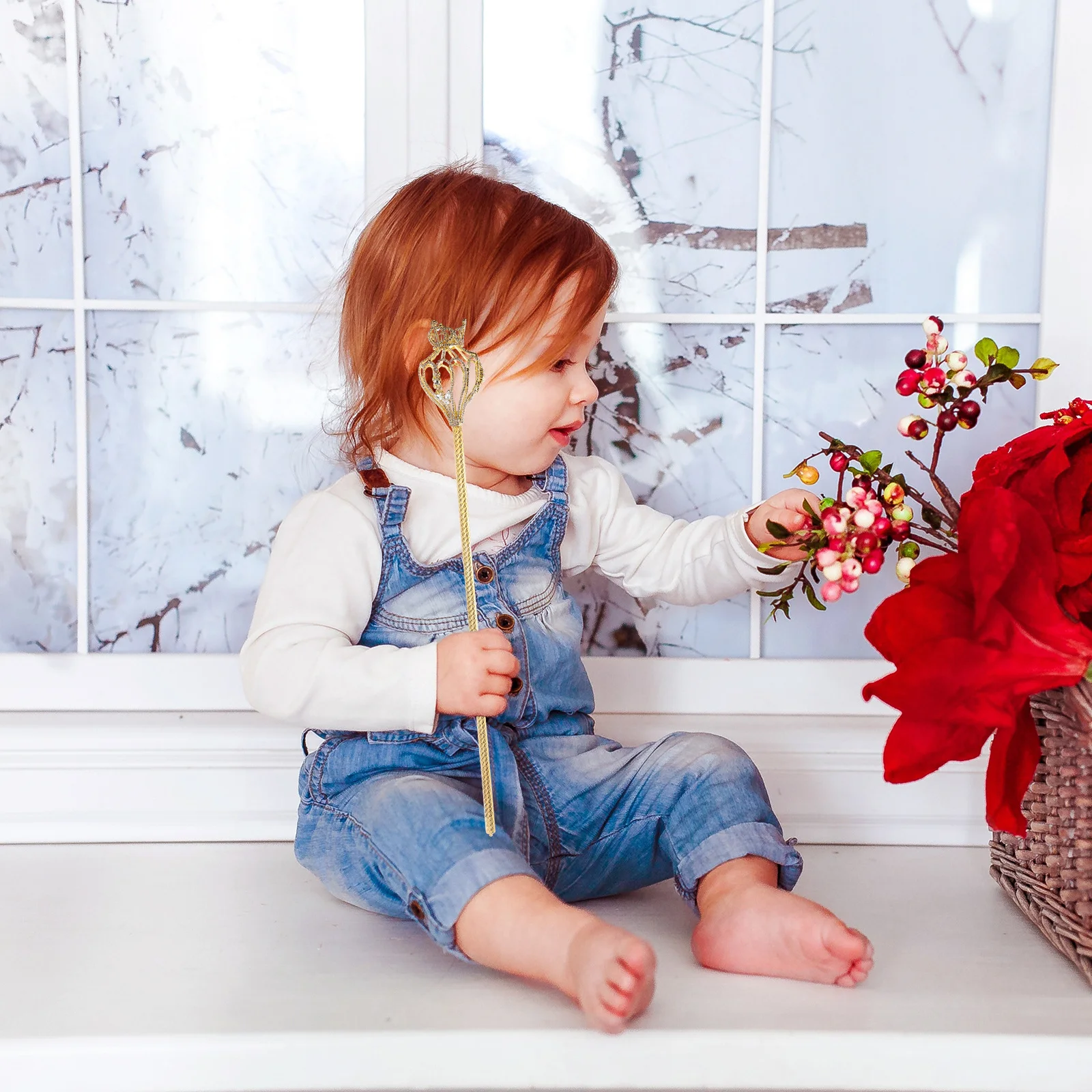 

1Pcs Costume Fairy Wand Decorative Cane for Halloween Wedding Birthday Party Fairy Scepters for Stage