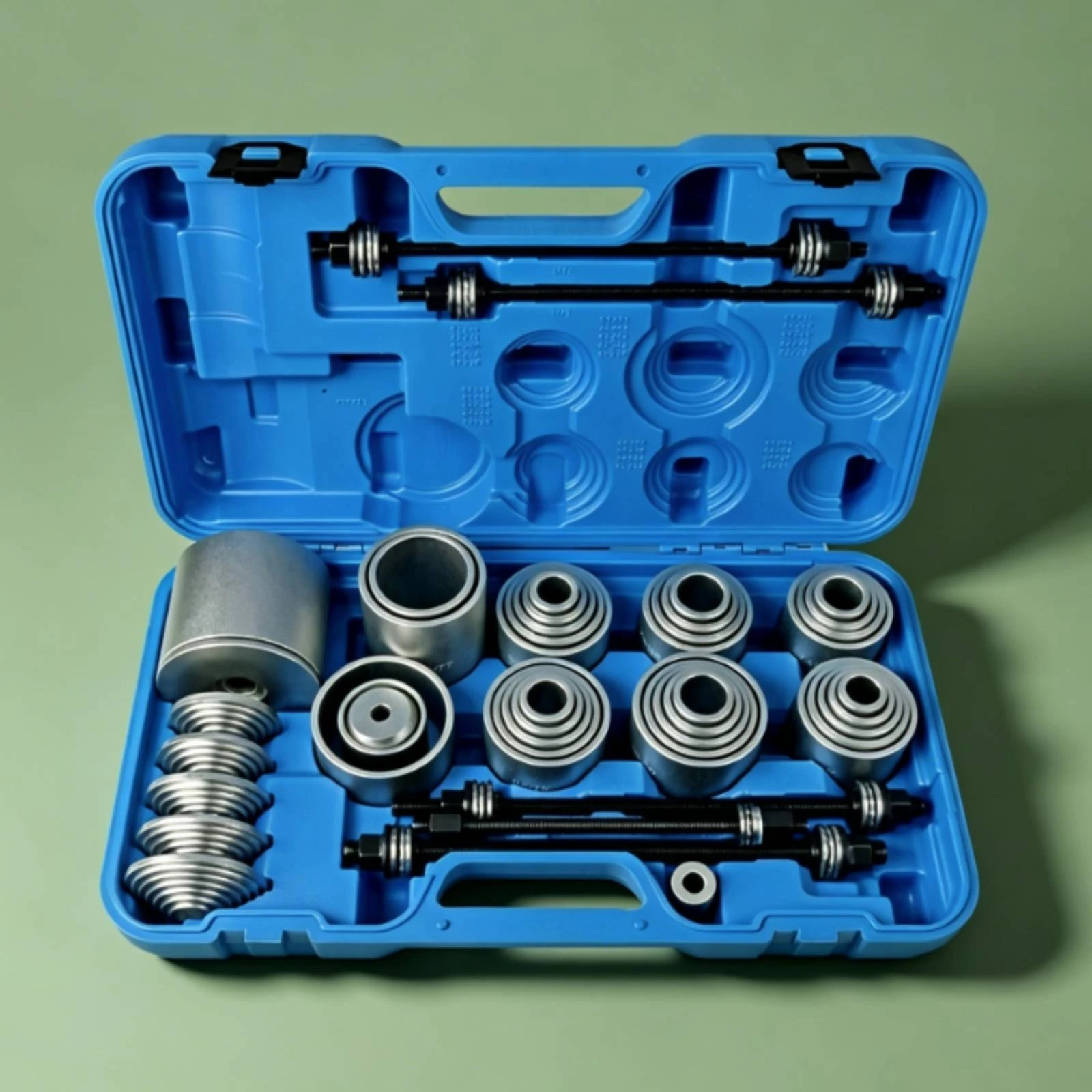 Bushing Removal Tool Kit Sturdy Press and Pull Sleeve Kit Bushing Press Tool Set Portable Hand Tools Universal for Mechanics view 2