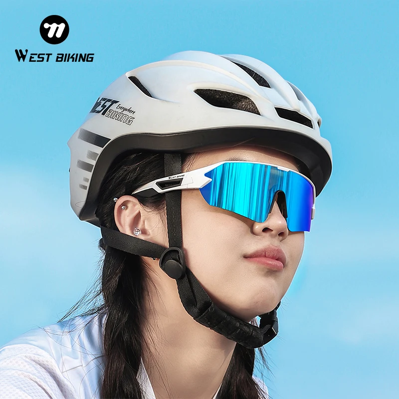 

Велосипедные очки WEST BIKING, легкие солнцезащитные очки с большой оправой, HD, для горных и шоссейных велосипедов, ветрозащитные, для мужчин и женщин, спортивные очки