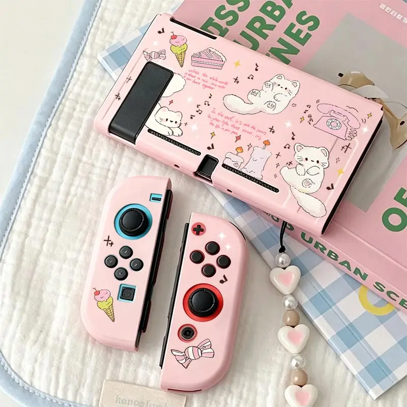 Protective Case Accessories TPU Split Protective Case Anti-Scratch Shell Protector for Nintendo Switch NS Game Console