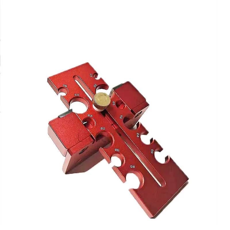 Ajustável Dowel Maker Jig, Knob Tipo, Double-gumes, Corte, Faixa de Madeira, Broca Elétrica, Fresagem, Rodada Rod, Ferramenta Auxiliar, Recentemente