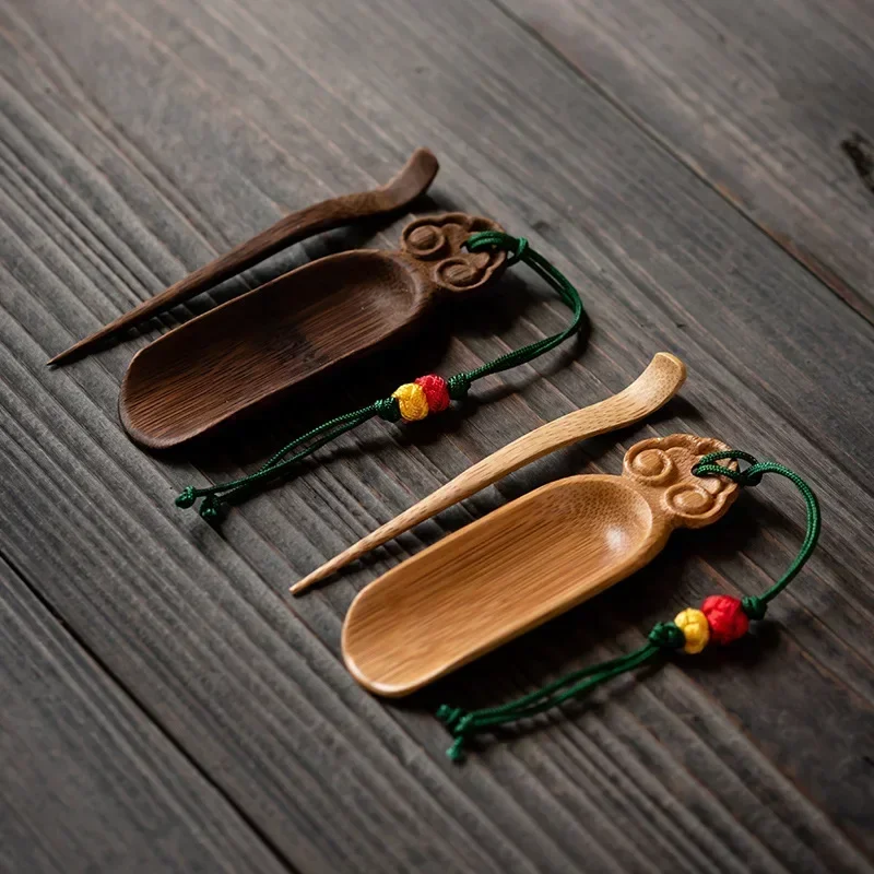 Traditional Retro Chaze Tea Needle Set Handmade Teaware Accessories Coffee Bean Dose Trays Seasoning Dispenser Tools Gifts - view 6