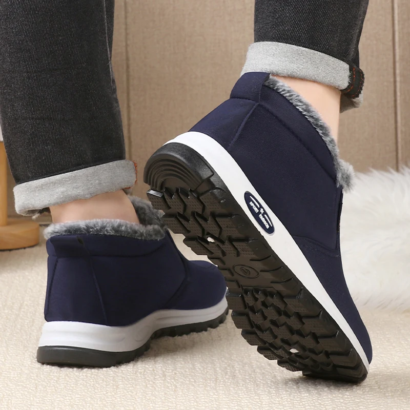 Warm Cold Winter Cotton Shoes for Men 2024 NewSlip-on Men's Casual Anti-slip and Wear-resistantFashion Elderly Leisure