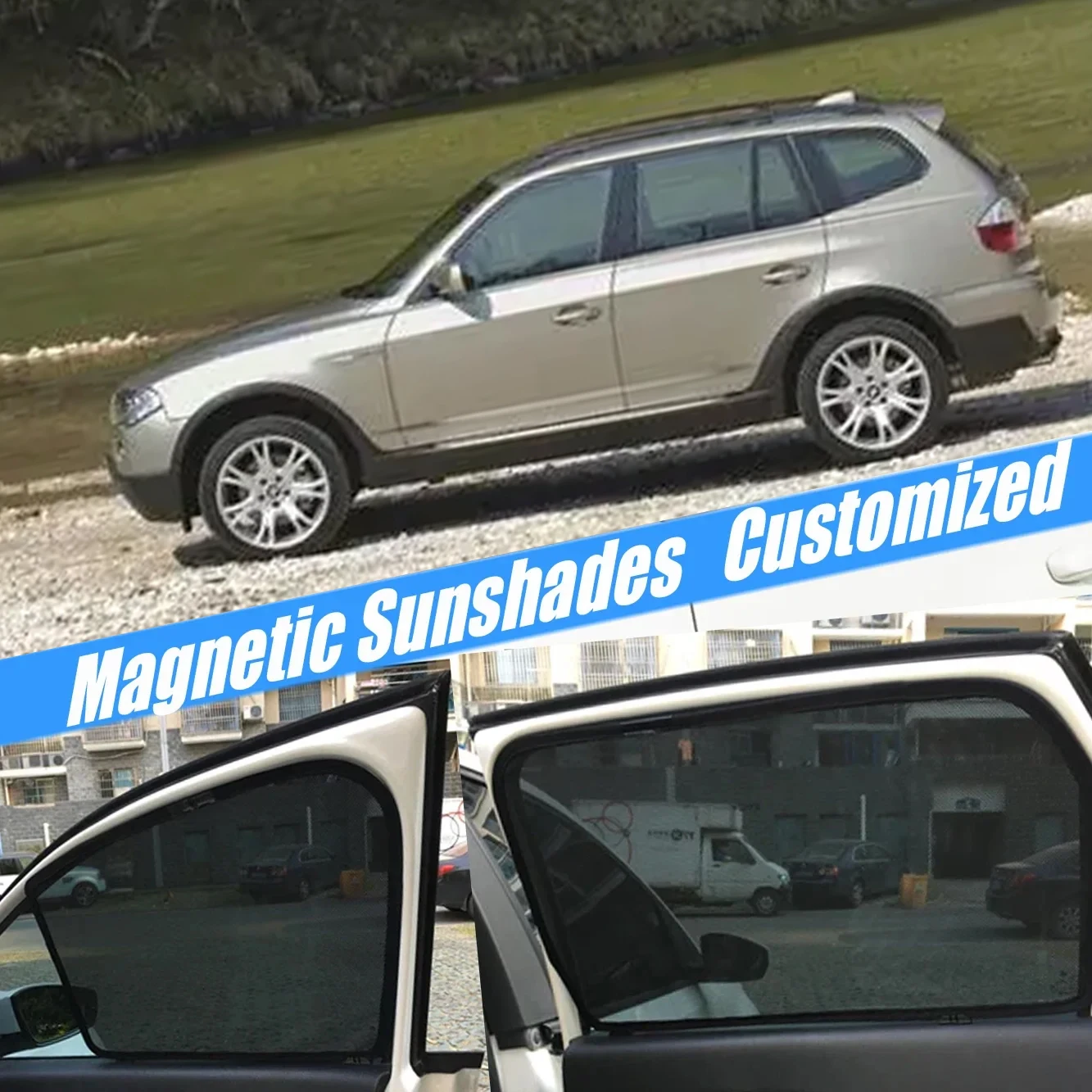 

Magnetic Car Sunshade Shield Windshield Curtain Sun Shades Accessories For BMW X3 E83 2003 - 2010 E 83 2004 2005 2006 2007 2008
