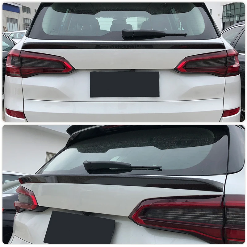 Carbon Fiber Rear Trunk Middle Spoiler Wings for BMW X5 G05 xDrive50i Utility 4-Door 2019 2020 Car Rear Spoiler Middle Wing Lip