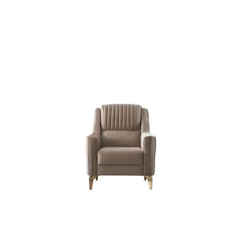 Taupe Modern Velvet… - image