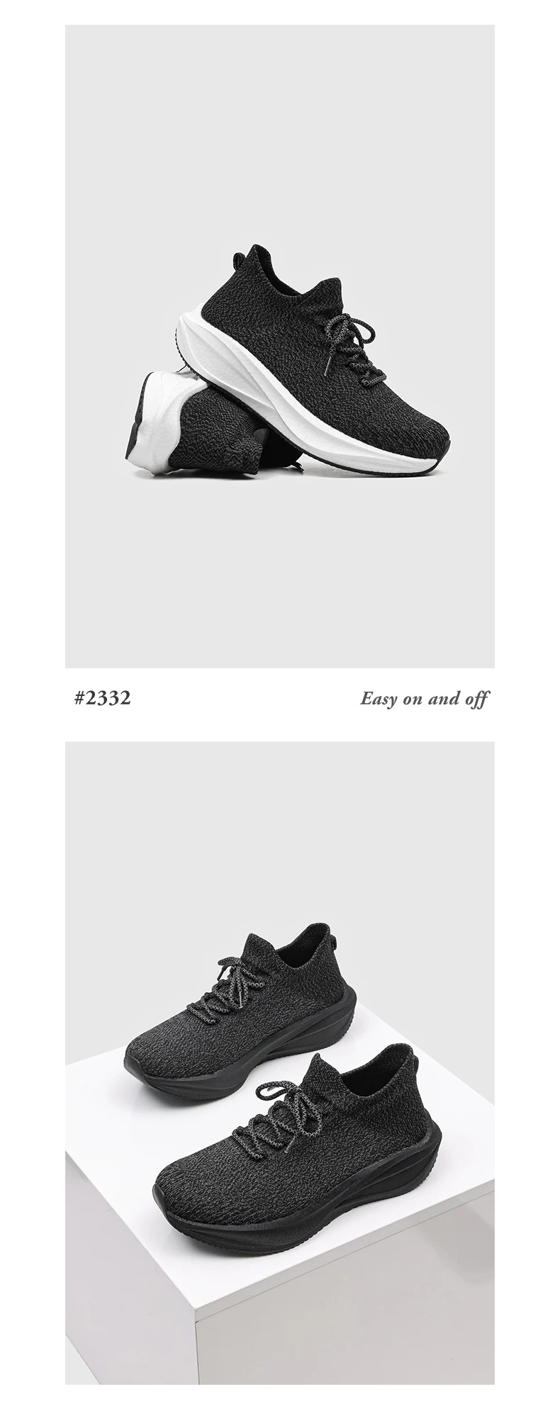 Neue, gepolsterte Laufschuhe für Herren, geeignet für schwere Läufer, mit Schnürung, Sport- und Freizeitmodelle für Damen, rutschfeste Outdoor-Sportschuhe, Herren-Sneaker. – Detail 13