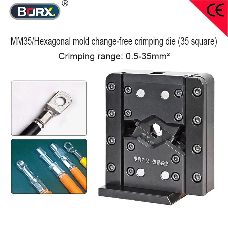 Exchange free Hexagonal mold crimper applicator square clamp die B type press wire harness terminal molds dot Four sided model