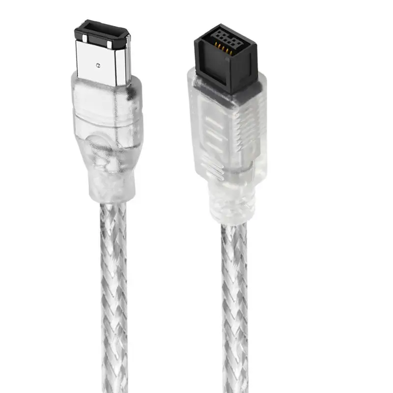 1.8 متر سلك النار القياسي 1394 9P إلى 6P IEEE 1394 Firewire 800 9Pin إلى 6Pin كابل تحويل نقل الصوت والفيديو للذكور