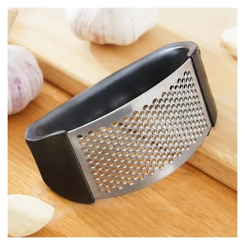 1pc Stainless Steel Garlic Press Crusher Manual Garlic Mincer Chopping Garlic Tool Fruit Vegetable Tool image 4