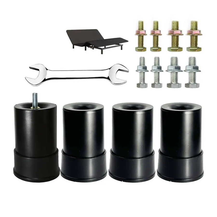 

Металлическая регулируемая опора для кровати (ножка), усиленная, увеличенной высоты, совместимая с 89 типами каркасов, таких как M8, M1