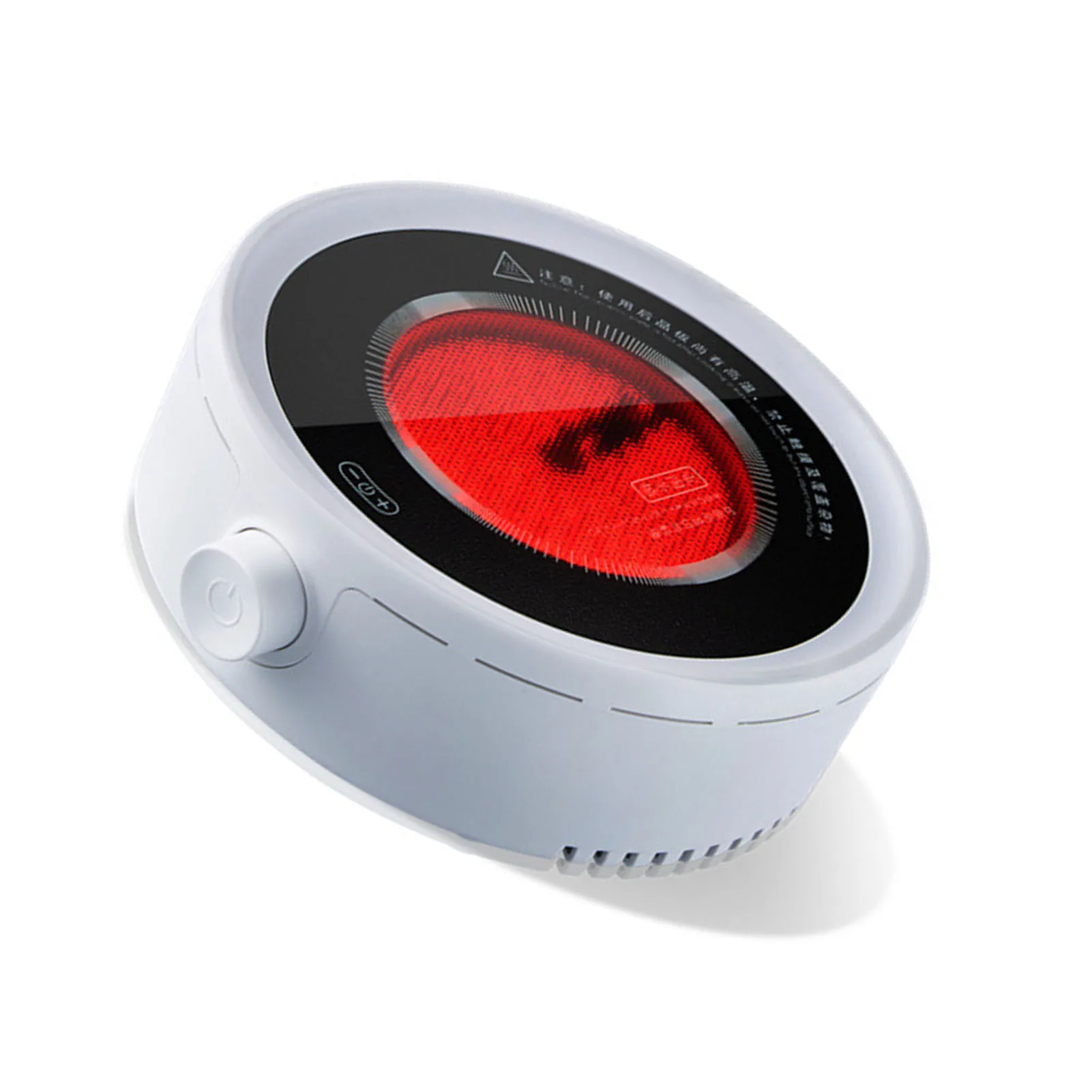 موقد شاي كهربائي صامت، طبق تسخين صغير من السيراميك لصنع الماء المغلي، تعديل مقبض القهوة